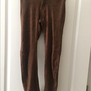 Brown textured pants (size 3)